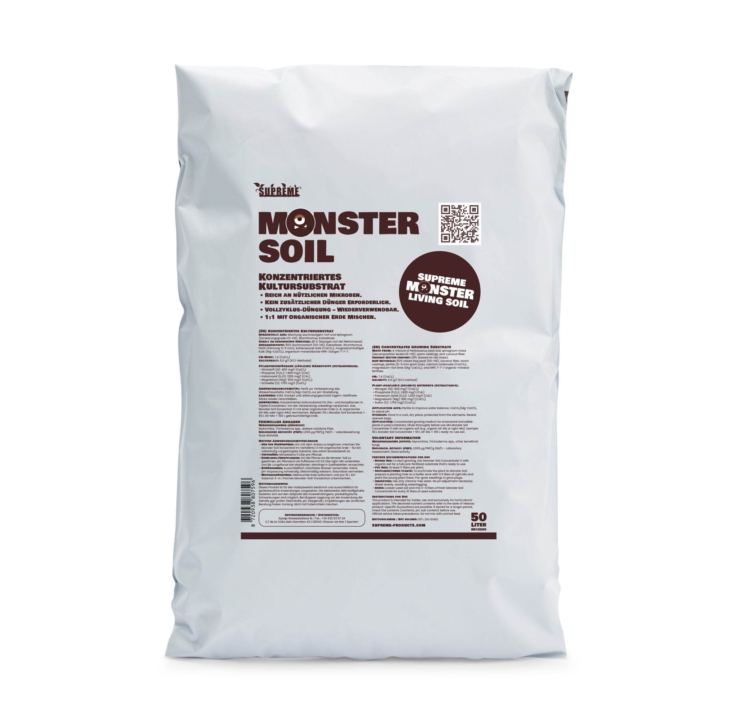 Monster Soil living soil concentrate 50 L bag